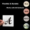 1.5 Inch Alphabet Letter Stencils for Painting - 70 Pack