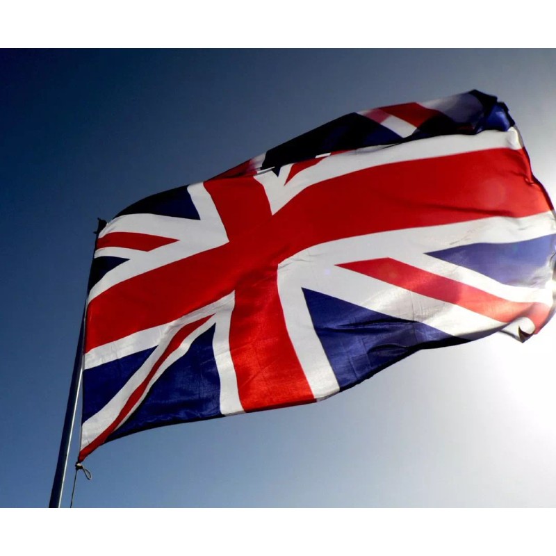 Bandera Reino Unido 1.5m X 90cm Gran Bretaña Colgable Exteri
