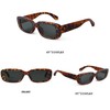 BUTABY Rectangle Sunglasses for Women Retro Driving Glasses 90’s Vintage