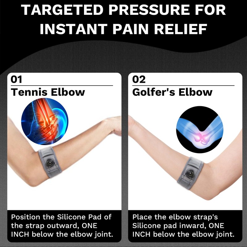 Tennis Elbow Brace for Men & Women, Elbow Brace for