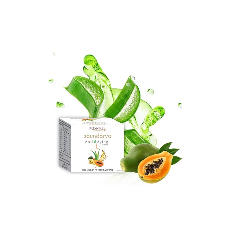 Patanjali Saundarya Anti Aging Face Cream, 15g