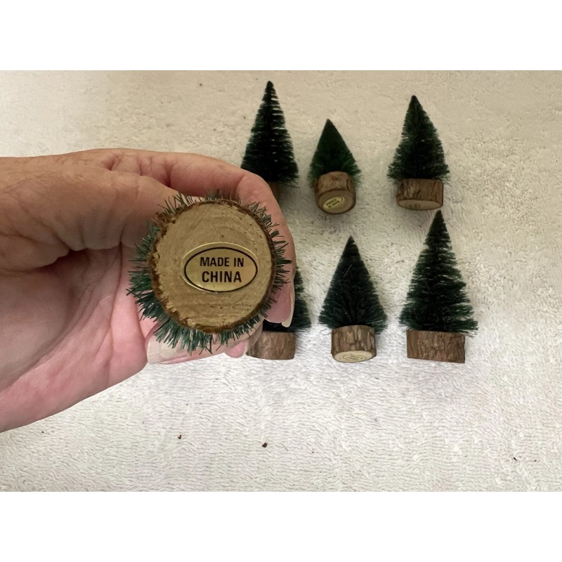 Liberty Falls Miniature Green Trees Accessory 3” Tall Set Of