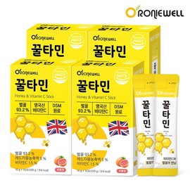 Ronniewell Honey Tamine Grapefruit Taste 10 Pox x 4 / 로니웰 꿀타민 자몽맛 10포 x 4개