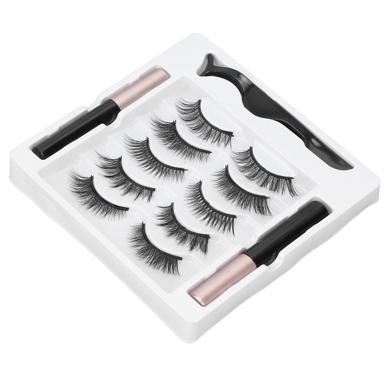 5 Pairs Magnetic Eyeliner Eyelash Kit Easy to Apply Natural