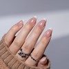 Leefrei French Tip Press on Nails - White Short Almond