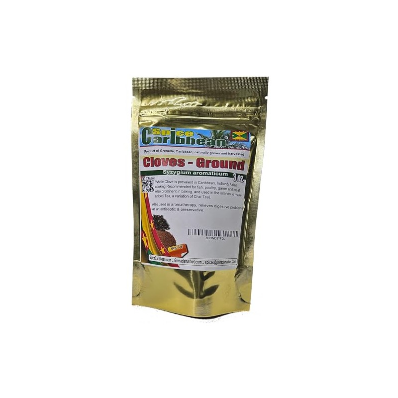 Ground Cloves, 3oz - Product of Grenada, Caribbean