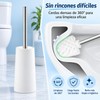 Cepillo de Inodoro 360° Acero Inoxidable con Mango Largo –