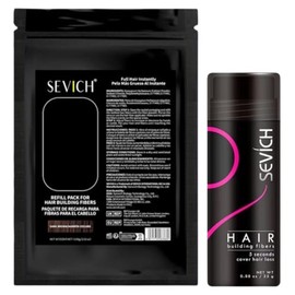 Pack Micro Fibras Naturales Adherentes Capilares Disimula Calvicie Caida del Cabello 100g con frasco aplicador Figras Cabello Solución para la Pérdida de Cabello (Castaño)
