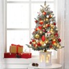 3FT Prelit Snow Flocked Christmas Tree with Prelit Premium 78