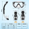 Snorkeling Gear for Adults Men Women, Snorkel Set with Panoramic
