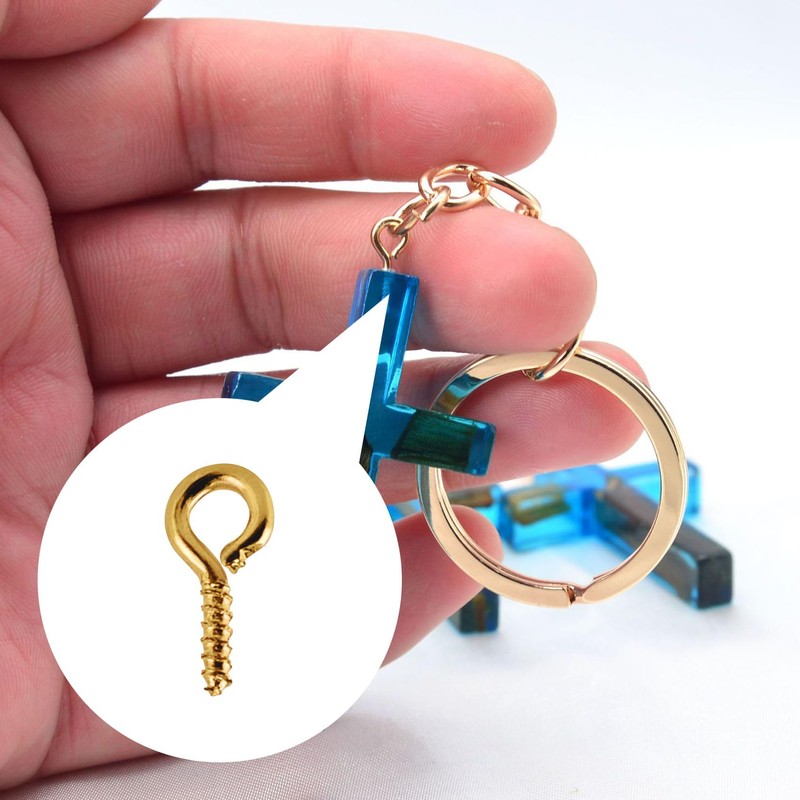 100 Pcs Small Screw Eye Pins, 10mm x 5mm small