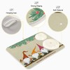 Christmas Card With Gnomes Dish Drying Mat for Kitchen, Absorbent