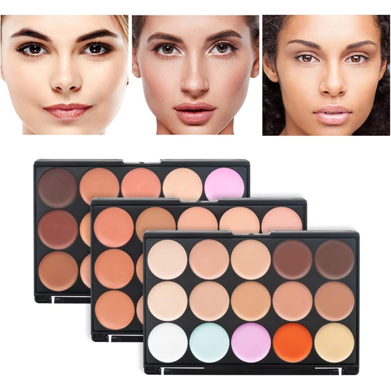Paleta de Crema Base y Corrector Profesional Herramienta Maquillaje Cobertura