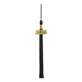 CLERKMANS Graduation Tassel with 2025 Year Date Drop (Black)