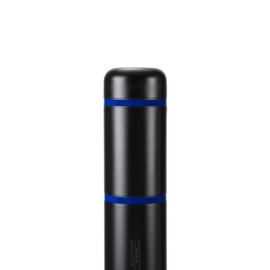 BollardGard 7" x 72" Bollard Cover - Innoplast (Black Blue Tape)