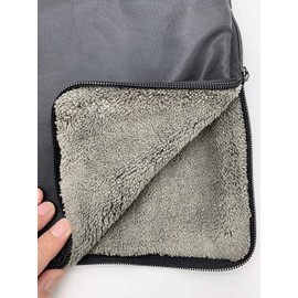 Kagawa Raincoat Storage, Rain Poncho, Storage Bag, Water Absorbing Bag, Can Be Used for Wet Accessories and Swimsuits, Black