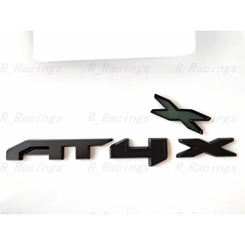 GMC 1PC Matte Black Front Grill AT4X OVERLAY Emblems 2023-2024