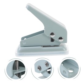 jojofuny Single Hole Puncher Compact and Portable Manual Paper Punch Tool for Office School and Crafting and Construction