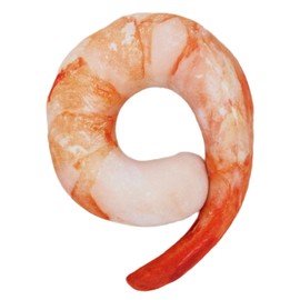 Jwinkumy Shrimp U-Shaped Neck Pillow, Plush Neck Pillow, Novelty Cushion, Office, Living Room, and Travel Neck Support Pillow