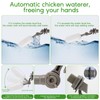 Automatic Chicken Waterer,Float-Controlled Large Watering System with Stainless Steel Metal