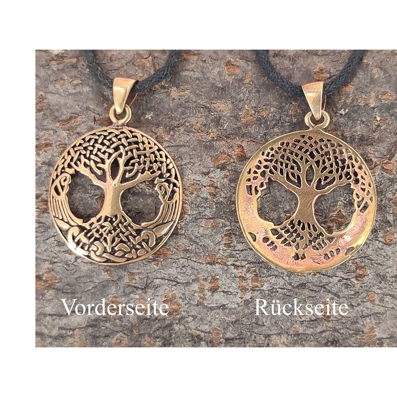 Kiss of Leather Tree of Life Pendant Bronze No. 49,