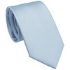 ZENXUS Regular Dusty Blue Tie and Pocket Square for Men,