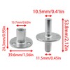 Metal M12 Bed Post Connector Furniture Leg Connector Screw-in T-Nut