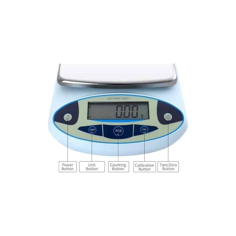 High Precision 0.01g Digital Lab Scale, 5000g MAX Weight, Analytical