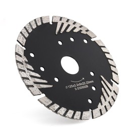 5 Inch Diamond Saw Blade Turbo Cutting Blade for Dry/Wet Cutting Granite and Marble (5-Inch-1PCS)
