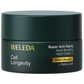 WELEDA Cell Longevity Super Anti-Ageing Youth Boosting Night Cream - Face Care Night Cream with [NAD+] Booster & [Retino-Cell] Visibly Reduces Even Deep Wrinkles (Natural Cosmetics, Vegan, 50 ml)
