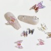 Butterfly Nail Accessories 6mm 30pcs Nail Parts NAKAMARU Decoration Rhinestone