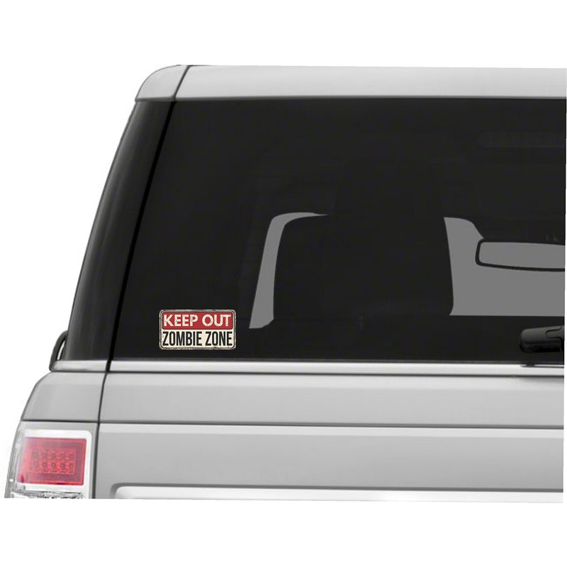 Vinyl Junkie Graphics Zombie Zone Sticker/Decal