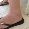 Gold anklet Opal Anklet Blue Opal Ankle Bracelet