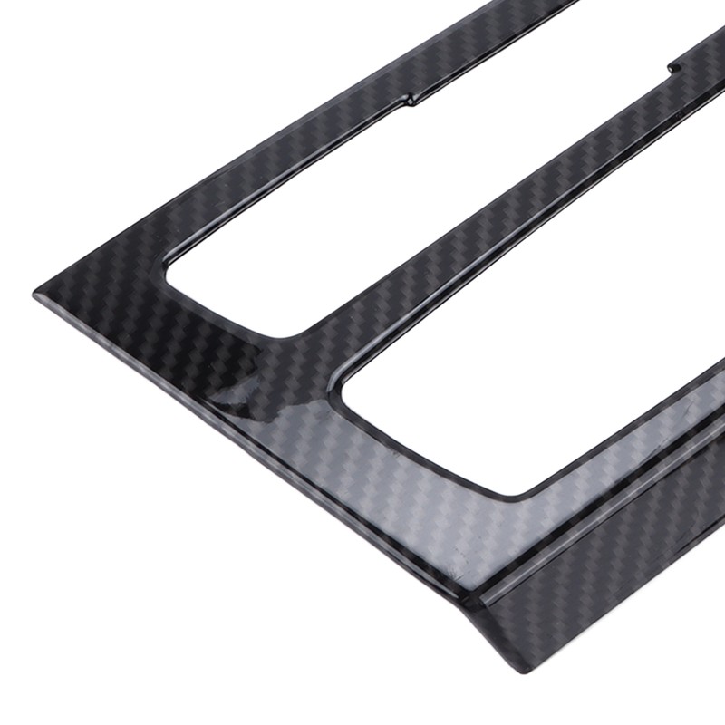 Air Conditioning Button Frame Carbon Fiber Texture Panel Trim Replacement