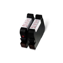 Veltec Red Florescent Ink Cartridge for FP PIC10 PostBase Models: #58.0052.3038.00, 20, 30, 45, 65, 85, Auto, Econ, Integra, Pro, ProDS and Semi – Print Yield of 4000 Impressions (2-Pack)