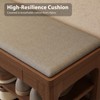 YQJJGL Small Shoe Bench with Storage, Wooden Shoe Storage Bench