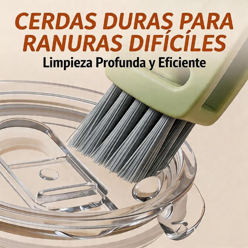 Kit de 6 Cepillo para Botellas,Cepillo de limpieza para vajillas