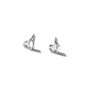 [Anna Flair] [SILVER925] TINY LINE HEART EARRINGS AE223001 Tiny Line