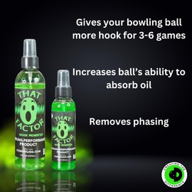 Creating the Difference That Wow Factor Hook Monster Performance Bowling Ball Cleaner Removes Dirt & Oil Easily | Provides More Hook | USBC Approved - 4 oz
