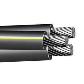 NASSAU ELECTRICAL SUPPLY 55' Stephens 2 2 4 Triplex Aluminum URD Direct Burial Cable Wire XLP USE