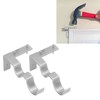2 PCS Double Curtain Rod Bracket, Hanging Type Curtain Rod