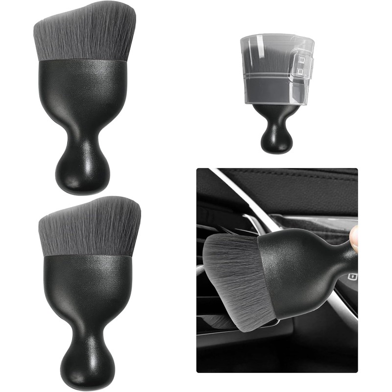 Ziciner 2 Piezas Cepillo para Detallado de Auto, Cerdas Suaves