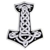 Mjolnir Nordic Thor's Hammer Glow in the Dark Iron/Sewn Embroidery