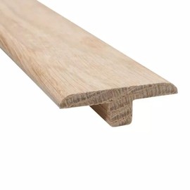 Raw Unfinished Transition T Section Twin Profile, Door threshold Trim & Cover Strip for Solid, Engineered & Laminate Flooring. Adjustable 14mm to 18mm with Fixing Track