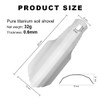 YOYEAH Ultralight Titanium Shovel, Small Garden Shovel for Gardening, Camping