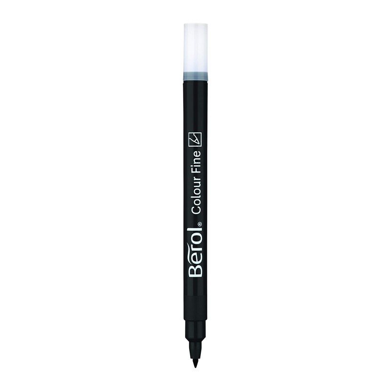 Berol Colourfine Marker Pk12 - Black