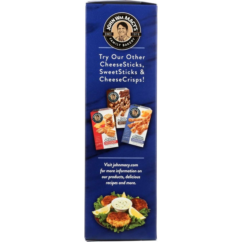 JOHN MACYS Asiago Cheddar Cheese Crisp, 4.5 OZ