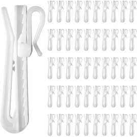 Curtain hooks adjustment hooks 75mm 50 white checked (85)