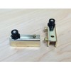 Glass Door Pivot Hinge with Metal Screws in Polished Brass