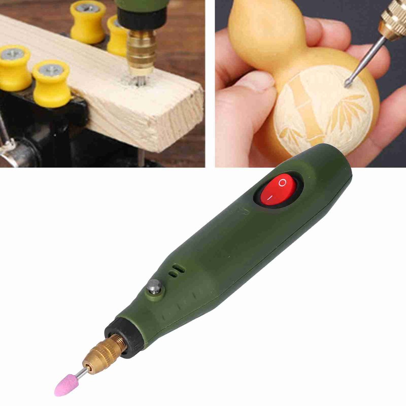 18Pcs Mini Electric Drill Grinder Engraving Pen Kit Rotary Tool